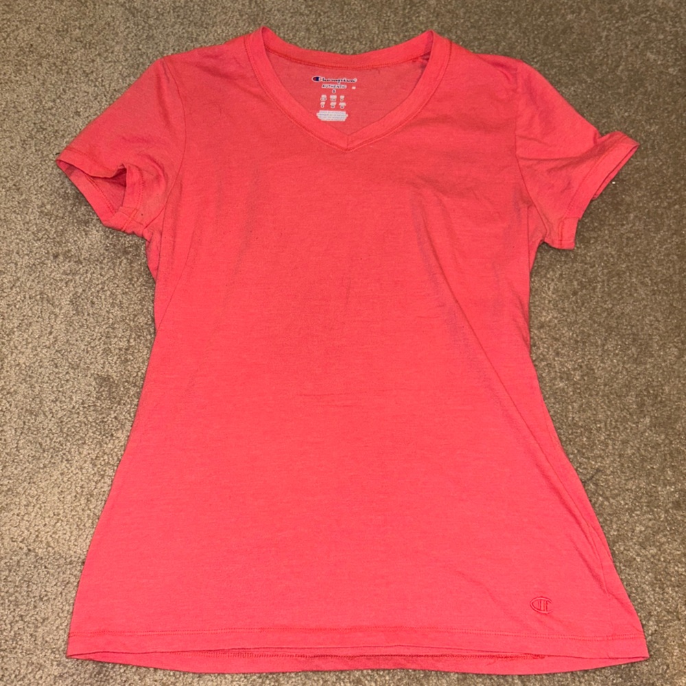 Coral Short Sleeve Champion T-Shirt